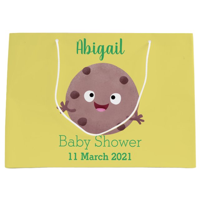 Bolsa De Regalo Grande Personalizado de galleta de chocolate inteligente (Anverso)