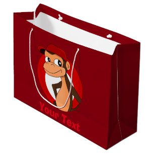 Bolsa De Regalo Grande Personalizado de mono de regalo de gran tamaño