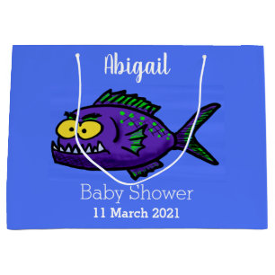 Bolsa De Regalo Grande Personalizado de pescado piraña