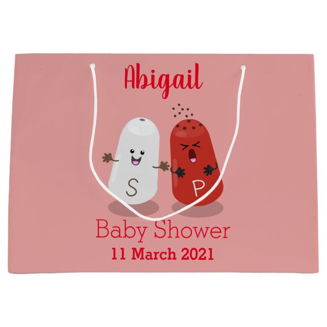 Bolsa De Regalo Grande Personalizado de salinas y batidores de pimienta d (Anverso)