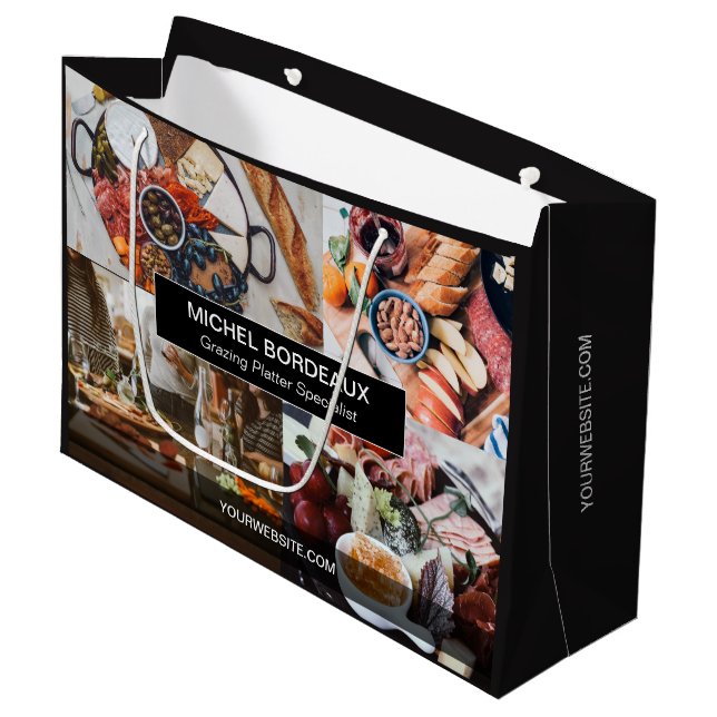 Bolsa De Regalo Grande Personalizado Fotos Grazing Platter Catering Busin (Angulo Anverso)