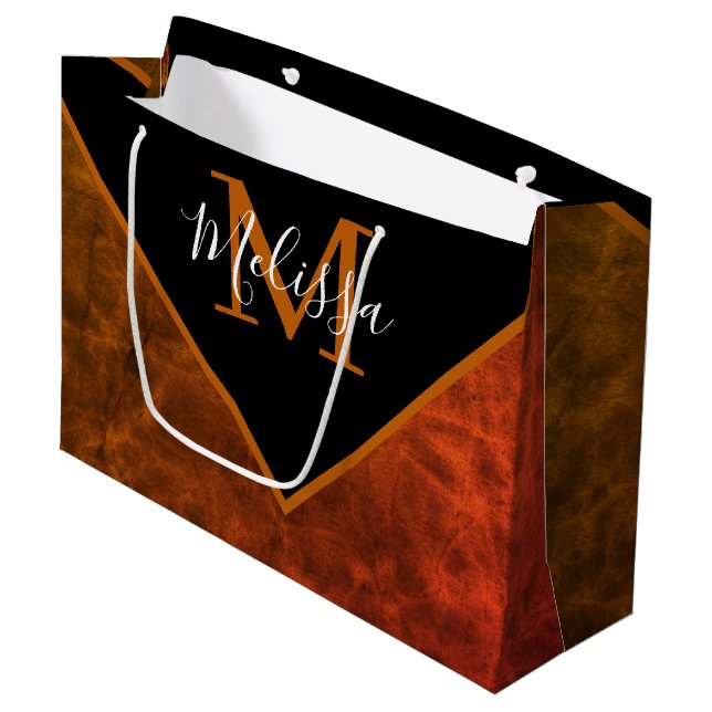 Bolsa De Regalo Grande Personalizado rawhide (Angulo Anverso)