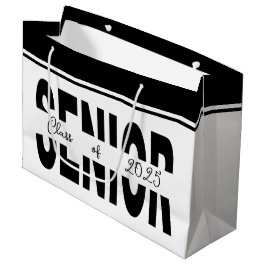 Bolsa De Regalo Grande Personalizado senior negro clásico