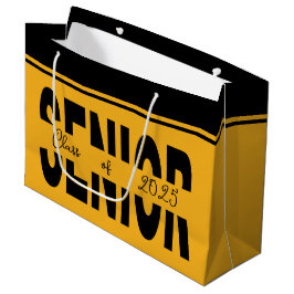 Bolsa De Regalo Grande Personalizado senior negro clásico