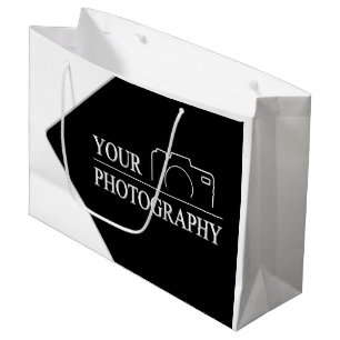 Bolsa De Regalo Grande Personalizado Template Business Company Crear su p