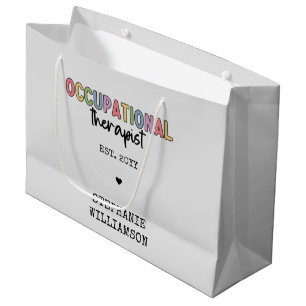 Bolsa De Regalo Grande Personalizado Terapia Ocupacional a Regalos Gradua