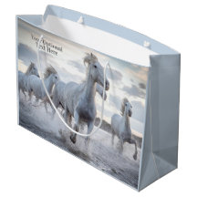 Personalizado texto Caballos blancos