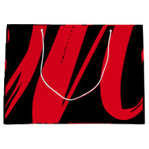 Personalizado único negro y rojo