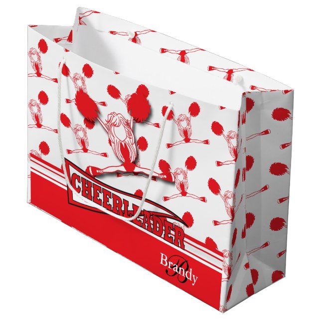 Bolsa De Regalo Grande Personalizar animador rojo (Angulo Anverso)