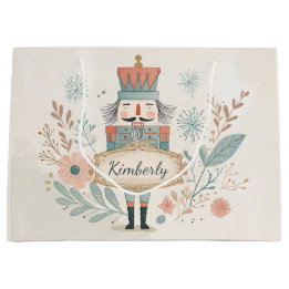Bolsa De Regalo Grande Personalized Pastel Nutcracker Christmas