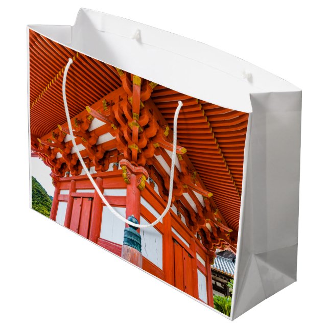 Bolsa De Regalo Grande Perspectiva de Pagoda de abajo hacia arriba, Miyaj (Angulo reverso)