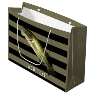 Bolsa De Regalo Grande Pesca de Bass Safari grande de Boca Verde Personal