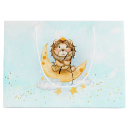 Bolsa De Regalo Grande Pesca de leones en la acuarela lunar