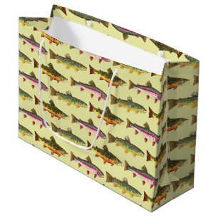 Bolsa De Regalo Grande Pesca guapo de trucha, ictiología