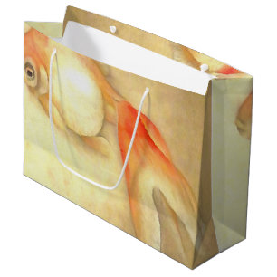 Bolsa De Regalo Grande Pescado de oro japonés apacible