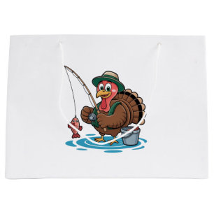 Bolsa De Regalo Grande Pescador turco del Día de Acción de Gracias