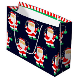 Bolsa De Regalo Grande Pescando Vacaciones de Navidad