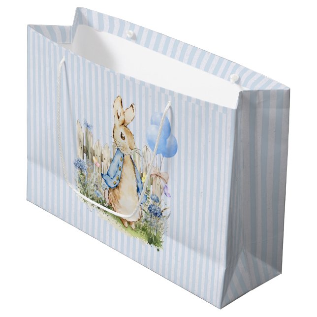 Bolsa De Regalo Grande Peter Rabbit Baby Boy personalizado (Angulo Anverso)
