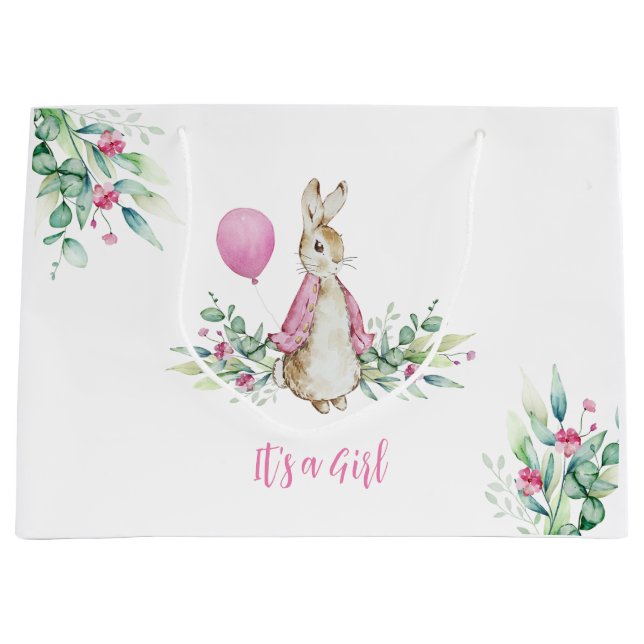 Bolsa De Regalo Grande Peter Rabbit Es un Chica (Anverso)