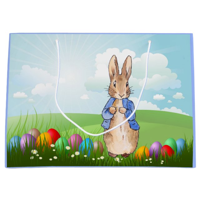 Bolsa De Regalo Grande Peter the Rabbit Easter Bunny Rabbit (Anverso)