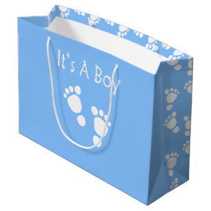 Bolsa De Regalo Grande Pie blanco del bebé - es un bolso del regalo de l