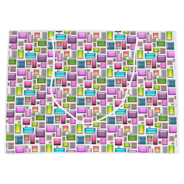 Bolsa De Regalo Grande Piedras preciosas y madre de perlas (Anverso)