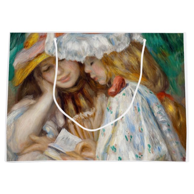 Bolsa De Regalo Grande Pierre-Auguste Renoir - Dos Chicas leyendo (Anverso)