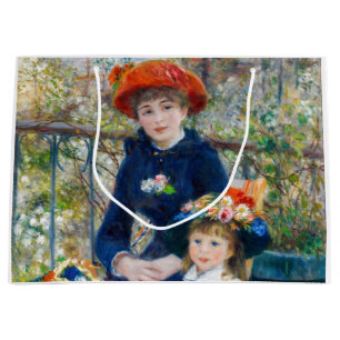 Bolsa De Regalo Grande Pierre-Auguste Renoir - Dos hermanas en la terraza