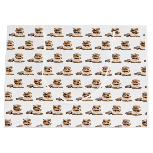 Bolsa De Regalo Grande Pila de libros antiguos (Anverso)