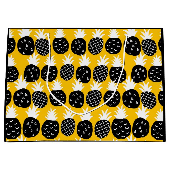 Bolsa De Regalo Grande Piña negra (Anverso)