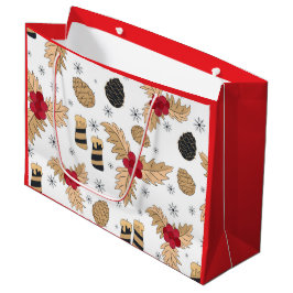 Bolsa De Regalo Grande Pineconas y velas