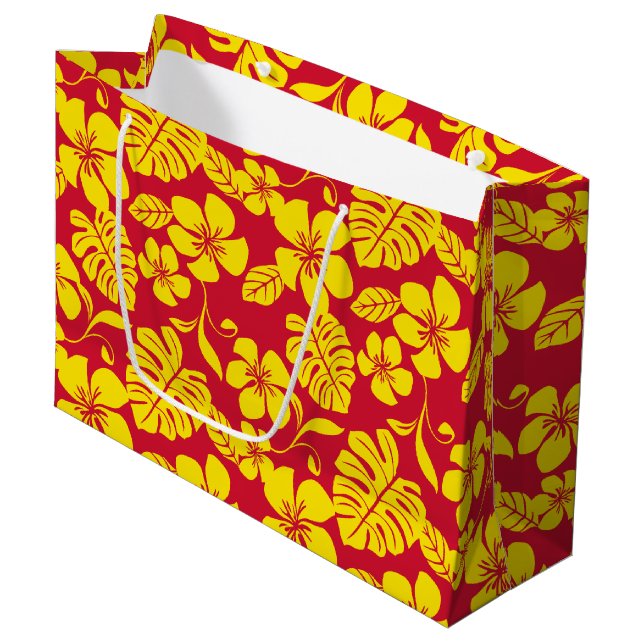 BOLSA DE REGALO GRANDE PINK BIKINI (ROJO/ORO) (Angulo Anverso)
