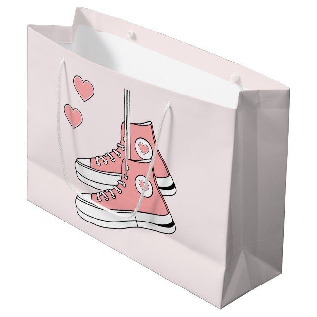 Bolsa De Regalo Grande Pink Girly Sneakers (Angulo Anverso)