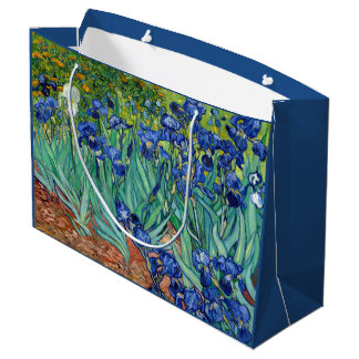 Bolsa De Regalo Grande Pintado Bella Artes de las flores de Irises Vincen