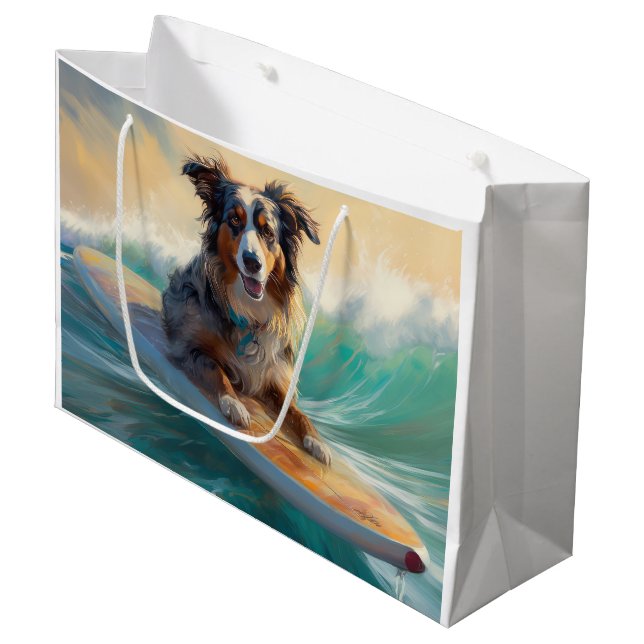 Bolsa De Regalo Grande Pintado de surf en la playa de Shepherd en Austral (Angulo Anverso)