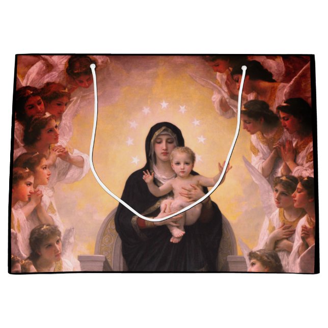 Bolsa De Regalo Grande PINTOR FRANCÉS Bouguereau MADONNA E HIJO (Anverso)