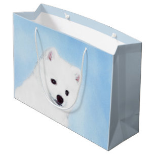 Bolsa De Regalo Grande Pintura de perro esquimal estadounidense - Arte de