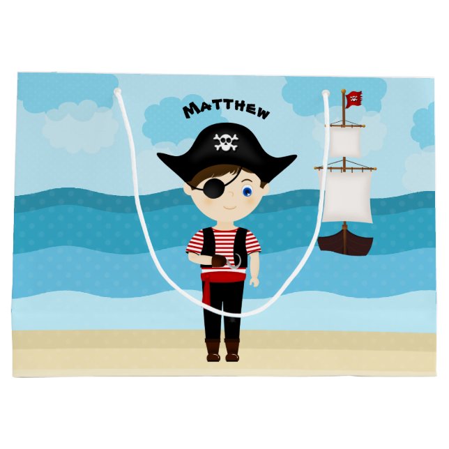 Bolsa De Regalo Grande Pirata Boy (Reverso)