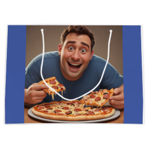 Bolsa De Regalo Grande Pizza Man