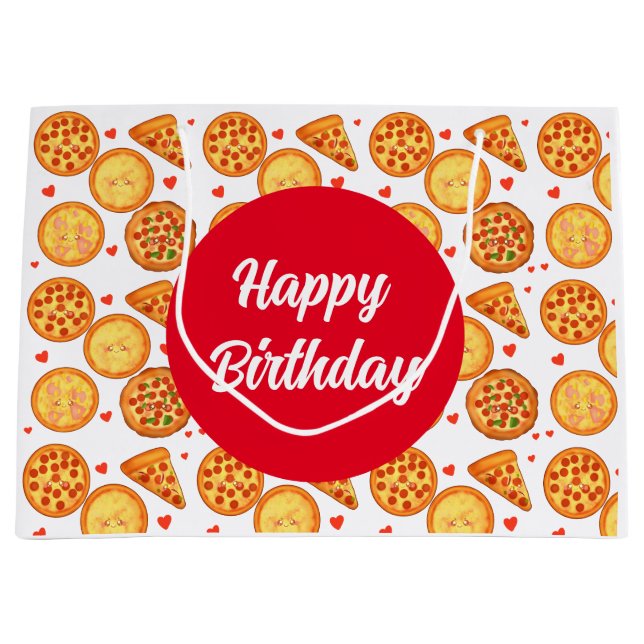 Bolsa De Regalo Grande Pizza Peperroni, Queso Y Margherita (Anverso)