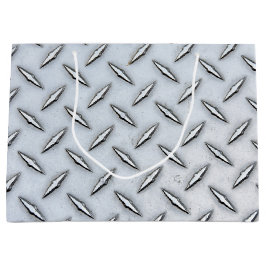 Bolsa De Regalo Grande Placa de diamante de acero