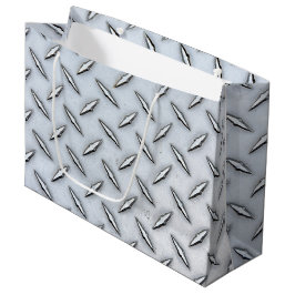 Bolsa De Regalo Grande Placa de diamante de acero