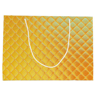 Bolsa De Regalo Grande Placa de oro que destella