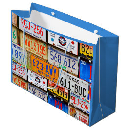 Bolsa De Regalo Grande Placas de licencias antiguas