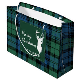 Bolsa De Regalo Grande Plaid Rustic Campbell Tartán