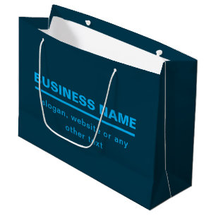 Bolsa De Regalo Grande Plantilla de nombre de empresa moderno en negrita
