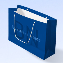 Bolsa De Regalo Grande Plantilla de texto editable para nombre monograma,