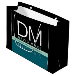 Bolsa De Regalo Grande Plantilla empresarial moderna | Personalizable Tod