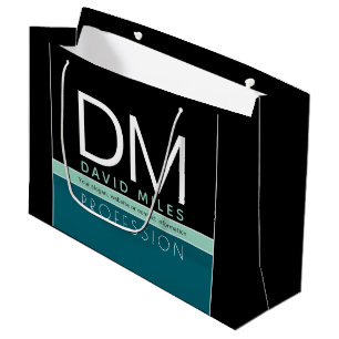 Bolsa De Regalo Grande Plantilla empresarial moderna   Personalizable Tod