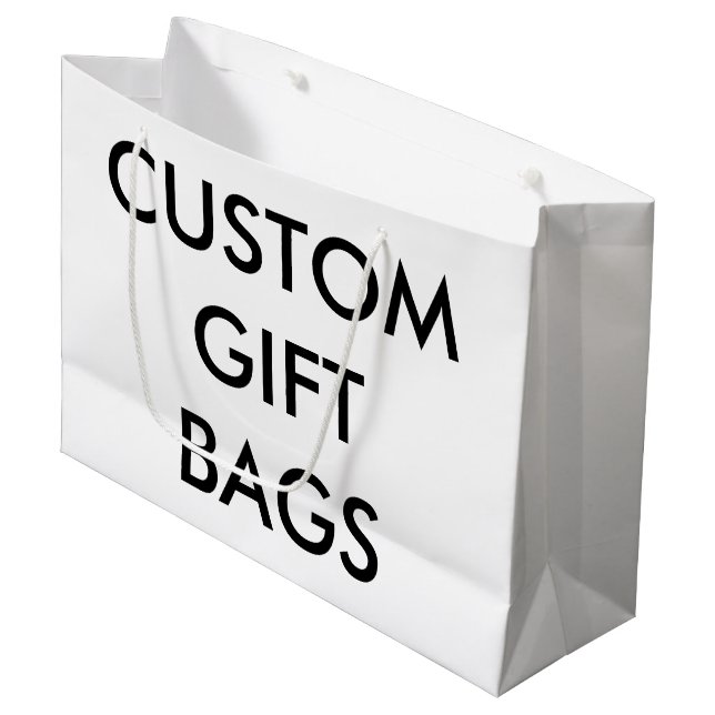 Bolsa De Regalo Grande Plantilla grande personalizada personalizado del (Angulo Anverso)